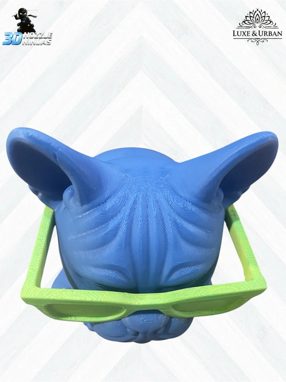 🪷 3d Handcrafted Cool French Bulldog with Sunglasses - Picture 6 of 7
